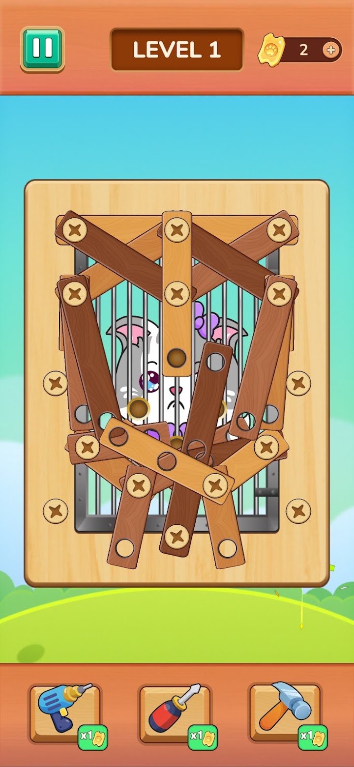 Wood Nuts: Screw Puzzle screenshot