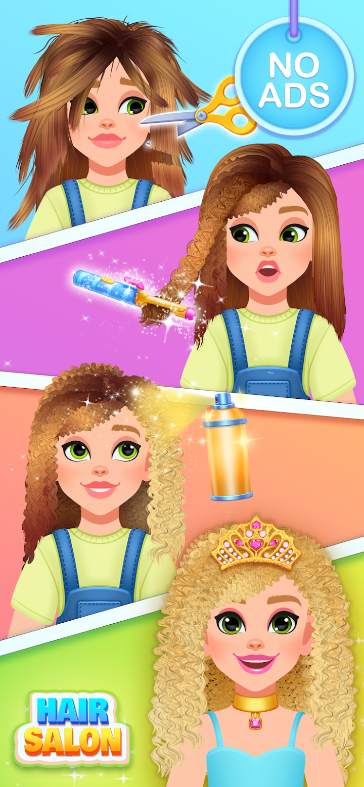Hair Salon Games For Kids screenshot