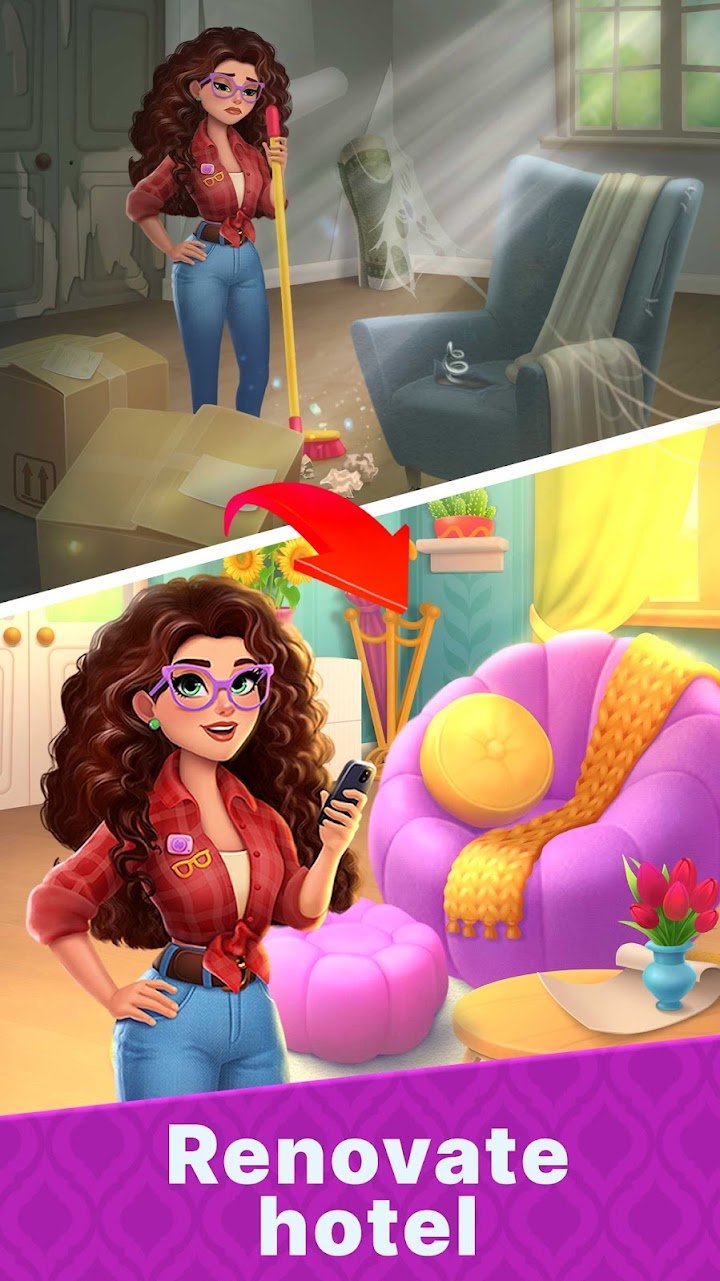 Hotel Makeover: Sorting Games screenshot